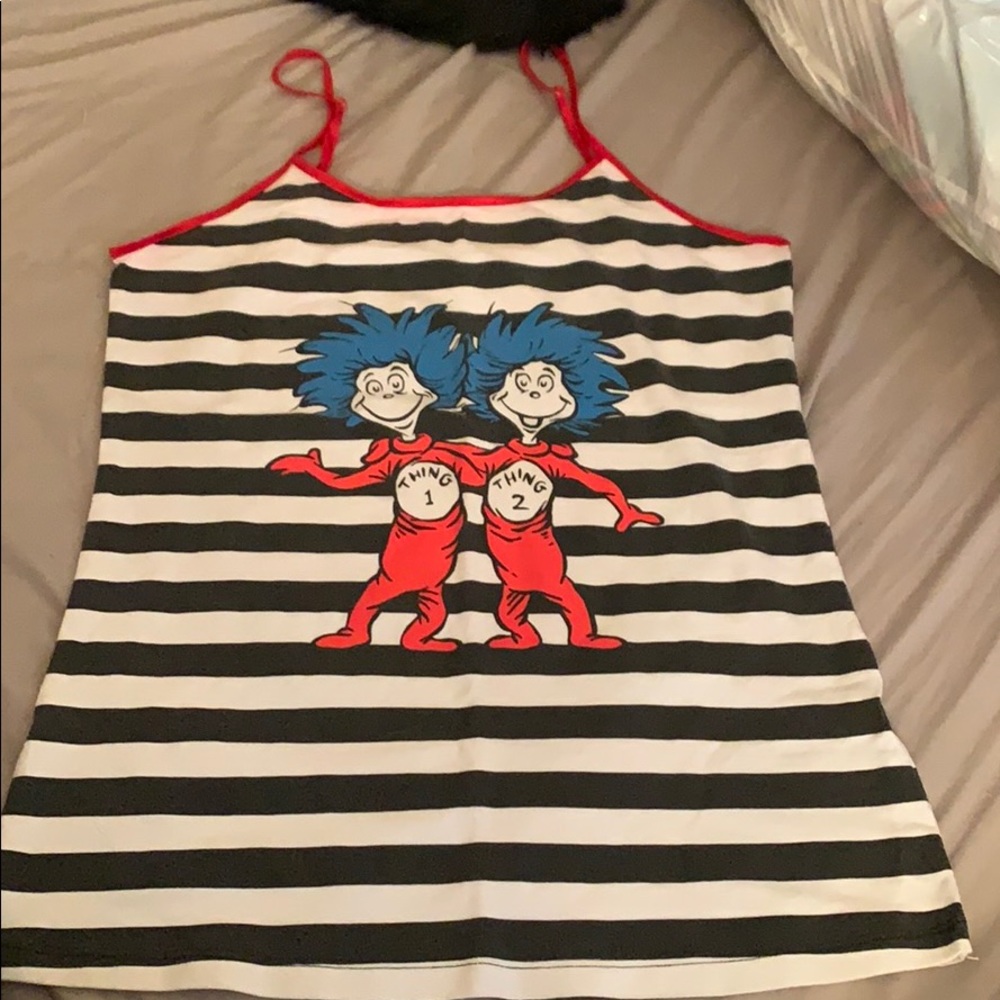 Dr. Seuss Thing 1/2 tank top